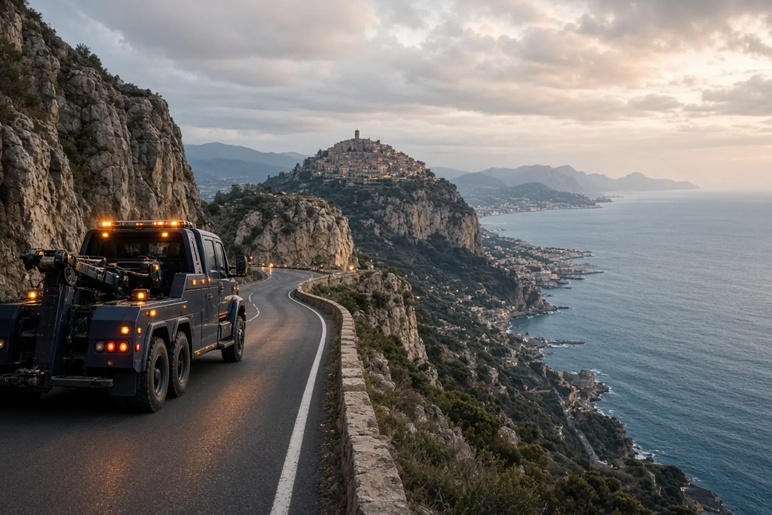 Dépannage corniche — route d'Èze