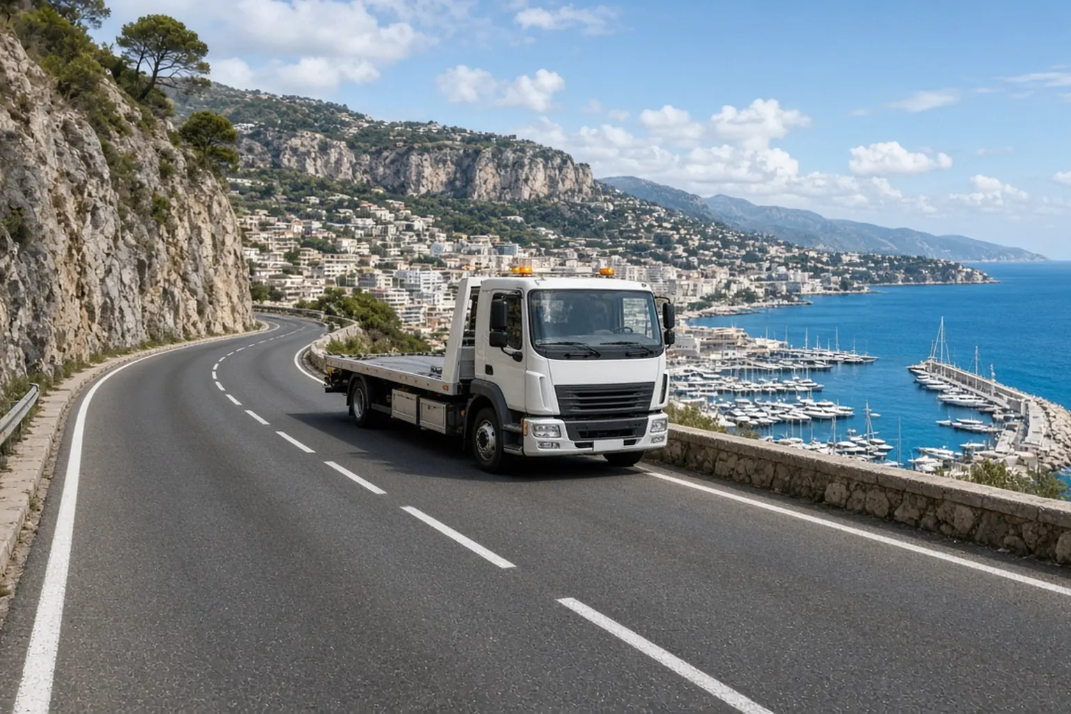 Remorquage frontière Monaco — côte Est