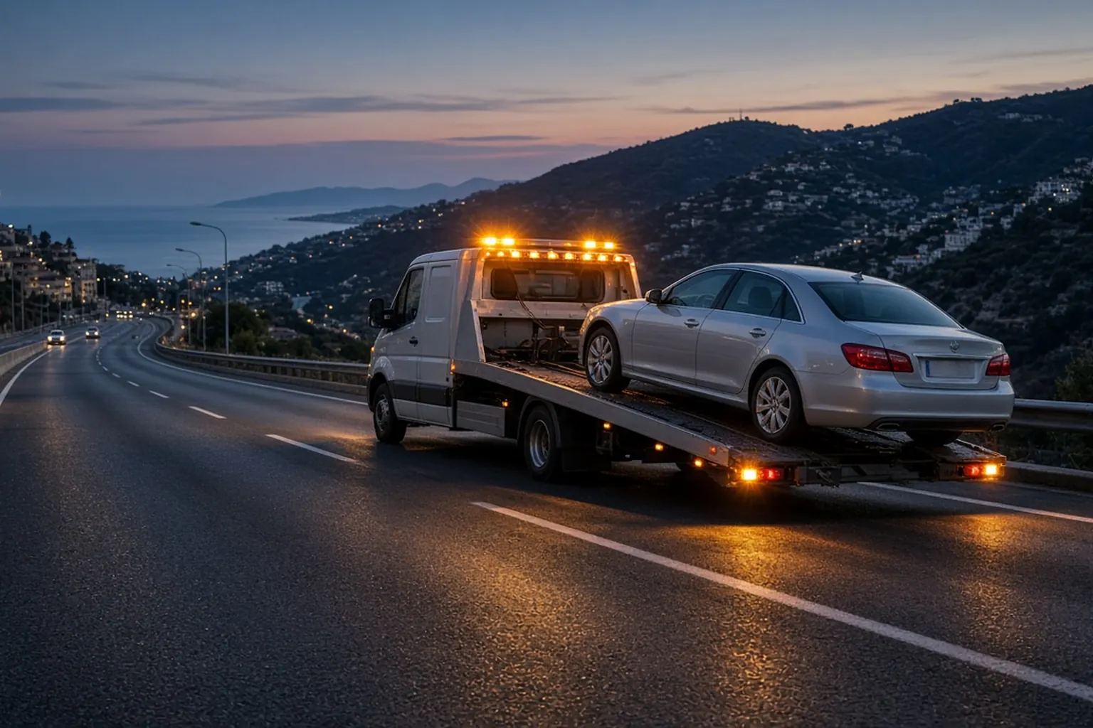 Remorquage automobile sur l'A8 — Depanneuse Nice