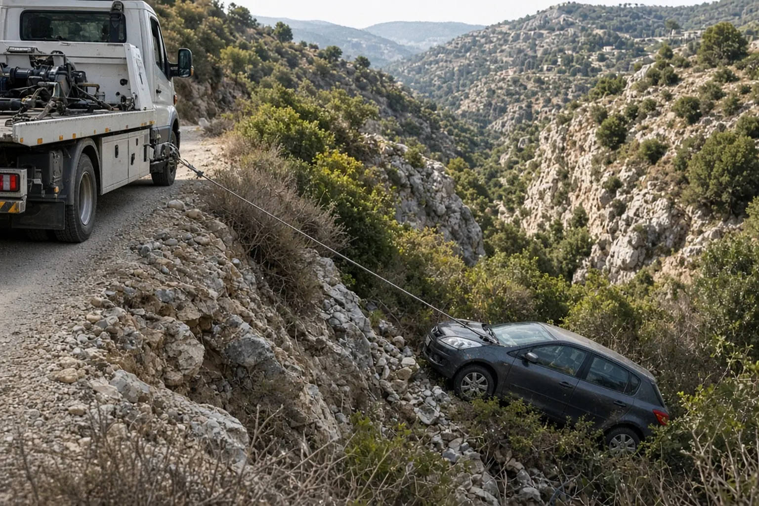 Treuillage et sortie de ravin — arrière-pays niçois